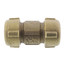 1/2" IPS (3/4" CTS) Brass Compression Coupling Short (Lead Free)