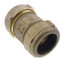 1" IPS (1-1/4" CTS) Brass Compression Coupling Short (Lead Free)