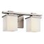 Tully 15" 2 Light Vanity Light w/ Satin Etched Cased Opal Glass (Antique Pewter)