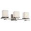 Tully 24" 3 Light Vanity Light w/ Satin Etched Cased Opal Glass (Antique Pewter)