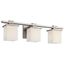 Tully 24" 3 Light Vanity Light w/ Satin Etched Cased Opal Glass (Antique Pewter)