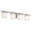 Tully 32" 4 Light Vanity Light w/ Satin Etched Cased Opal Glass (Antique Pewter)