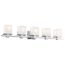 Tully 40.25" 5 Light Vanity Light w/ Satin Etched Cased Opal Glass (Chrome)
