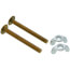 Solid Brass Bolt Set with 23/32" Heads (Pair)