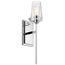 Alton 22" 1 Light Wall Sconce w/ Clear Seeded Glass (Chrome)