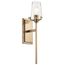 Alton 22" 1 Light Wall Sconce w/ Clear Seeded Glass (Champagne Bronze)