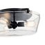 Alton 3 Light Flush Mount (Black)