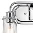 Braelyn 14.75" 2 Light Vanity Light w/ Clear Seeded Glass (Chrome)
