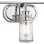 Braelyn 24" 3 Light Vanity Light w/ Clear Seeded Glass (Chrome)