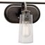 Braelyn 24" 3 Light Vanity Light w/ Clear Seeded Glass (Olde Bronze)