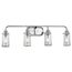 Braelyn 44" 4 Light Vanity Light w/ Clear Seeded Glass (Chrome)