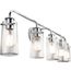 Braelyn 44" 5 Light Vanity Light w/ Clear Seeded Glass (Chrome)