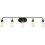 Braelyn 44" 5 Light Vanity Light w/ Clear Seeded Glass (Olde Bronze)