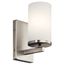 Crosby 9.25" 1 Light Wall Sconce w/ Satin Etched Cased Opal (Brushed Nickel)
