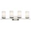 Crosby 31" 4 Light Vanity Light Satin Etched Cased Opal (Brushed Nickel)