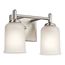Shailene 12.5" 2 Light Vanity Light w/ Satin Etched Glass (Brushed Nickel)