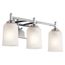 Shailene 21" 3 Light Vanity Light w/ Satin Etched Glass (Chrome)