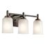 Shailene 21" 3 Light Vanity Light w/ Satin Etched Glass (Olde Bronze)