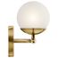 Jasper 24.5" 3 Light Halogen Vanity Light w/ Satin Etched Cased Opal Glass (Natural Brass)