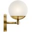Jasper 32.25" 4 Light Halogen Vanity Light w/ Satin Etched Cased Opal Glass (Natural Brass)