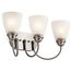 Jolie 20.25" 3 Light Vanity Light w/ Satin Etched Glass (Brushed Nickel)