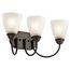 Jolie 20.25" 3 Light Vanity Light w/ Satin Etched Glass (Olde Bronze)