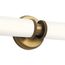 Indeco 27" LED Linear Vanity Light w/ Satin Etched White Glass (Natural Brass)