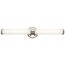 Indeco 27" LED Linear Vanity Light w/ Satin Etched White Glass (Polished Nickel)