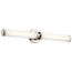 Indeco 27" LED Linear Vanity Light w/ Satin Etched White Glass (Polished Nickel)