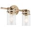 Brinley 15.75" 2 Light Vanity Light w/ Clear Glass (Champagne Bronze)