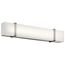 Impello 30.25" LED Linear Vanity Light w/ Satin Etched White Glass, (Chrome)