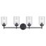 Winslow 4 Light Vanity Light (Black)