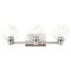 The Harmony 24.5" 3 light vanity w/ clear glass (Brushed Nickel)