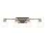 The Harmony 33.5" 4 Light vanity light w/ clear glass (Brushed Nickel)