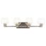 The Harmony 33.5" 4 Light vanity light w/ clear glass (Brushed Nickel)