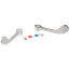 4" Lever Handle Wristblade set with Square Mounting Hole Faucet (Pair), 45919C