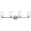 Joelson 4 Light Vanity Light w/ LED Bulbs (Brushed Nickel)