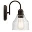Avery 9.25" 1 Light Vanity Light w/ Clear Seeded Glass (Olde Bronze)