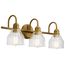 Avery 3 Light Vanity Light (Natural Brass)