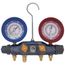 Brute II 4 Valve Test & Charging Manifold w/ 60" PLUS II Compact Ball Valve (R-22/404A/410A)