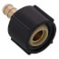 3/8" PureFlow PEX Crimp x 1/2" Lav Adapter, Zero Lead Brass (Plastic Nut)