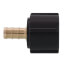 3/8" PureFlow PEX Crimp x 1/2" Lav Adapter, Zero Lead Brass (Plastic Nut)