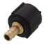 3/8" PureFlow PEX Crimp x 1/2" Lav Adapter, Zero Lead Brass (Plastic Nut)