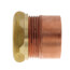 1-1/2" x 1-1/4" Copper DWV Fitting Trap Adapter (FTG x Slip Joint)