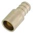 1/2" PEX Crimp x 1/2" Male Sweat Copper Fitting Straight Adapter (Lead Free)
