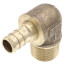1/2" PureFlow PEX x 1/2" Male Threaded Brass Elbow (Lead Free)