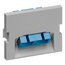 Duplex Sc Angled Fiber Adapter MOS Module, Zirconia Ceramic Sleeve, 1.5 Units High (Gray)