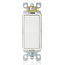 15A Decora Single-pole Switch, Self-grounding (White)