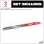 The TORCH w/ Carbide Teeth, 8 TPI, 12" Length (3 Pack)