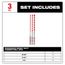 3PC. SHOCKWAVE Impact Duty Carbide Hammer Drill Bit Set